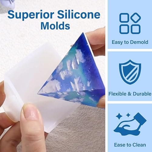 LET'S RESIN Epoxy Resin Kits and Molds Complete Set, 16oz Resin Art Kit with Silicone Molds, Pigment, Dried Flowers, Crafts for Adults, Beginners, Art Supplies for DIY Lovers, DIY Gift for Women thumbnail 6