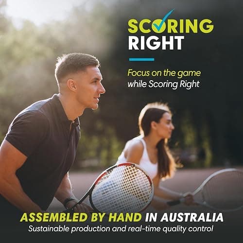 Scoring Right Portable Tennis Racket and Padel Scorekeeper, Easily Mounted Small Score Board to Keep Score of Points, Games, and Sets, ITF Conforming, Lightweight Mini Score Keeper, 1.9g thumbnail 3