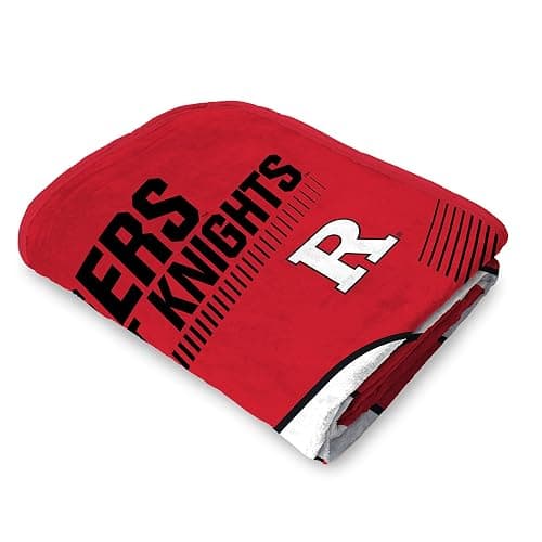Rutgers Scarlet Knights 60" x 80" NCAA Officially Licensed Bed Blanket – Super Soft Lightweight Fleece Blanket for Game Day, Dorms, Couch, Travel & Tailgating Comfort thumbnail 3