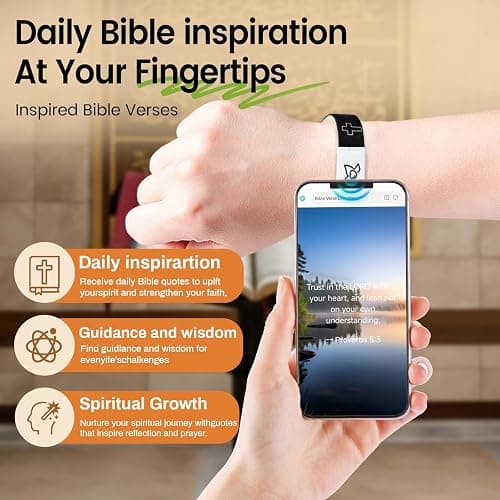 2 Pcs Bible Verse Bracelets，Daily Bible Verse Bracelet，Prayer Hope Bible Bracelets, Christian Gifts for Women , Graduation Gift，Inspirational Religious Gifts, Comes With A 35-inch Ribbon Bow thumbnail 4