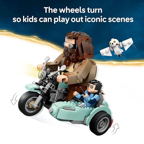 LEGO Harry Potter Hagrid & Harry's Motorcycle Ride Building Toy - Kids Motorcycle Toy for Boys and Girls, Harry Potter Fans, Ages 9+ - Gift Idea for Birthdays - 76443 thumbnail 5