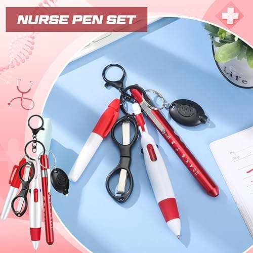 MotiMind 6 Pcs Nurse Red Pen Set thumbnail 3