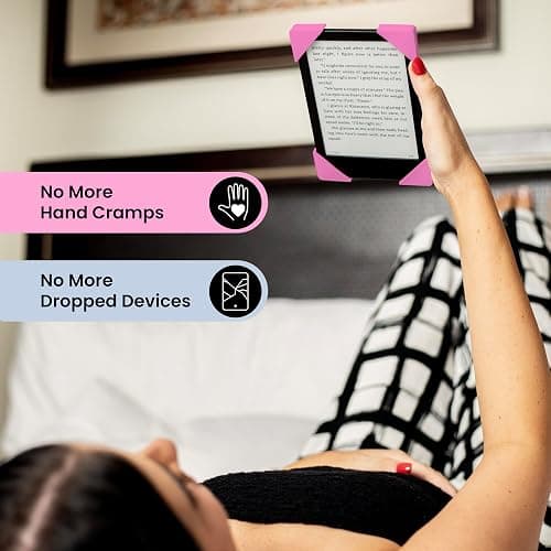 Strapsicle Silicone Hand Strap – Paperwhite Gen 11 (6.8”) & Gen 12 (7”), Colorsoft – Large – 2-Pack – Blush – Comfy Alternative to Case or Cover thumbnail 6