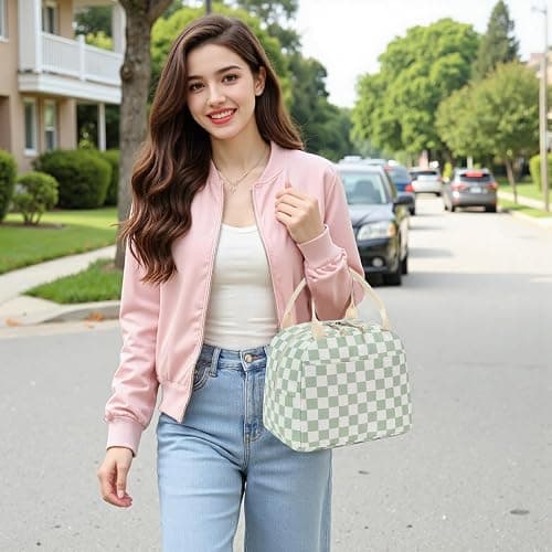 Bluboon Lunch Box for Women Cute Lunch Bag Reusable Insulated Lunch Bags Large Capacity Lunchbox Cooler for Work Picnic or Travel thumbnail 2
