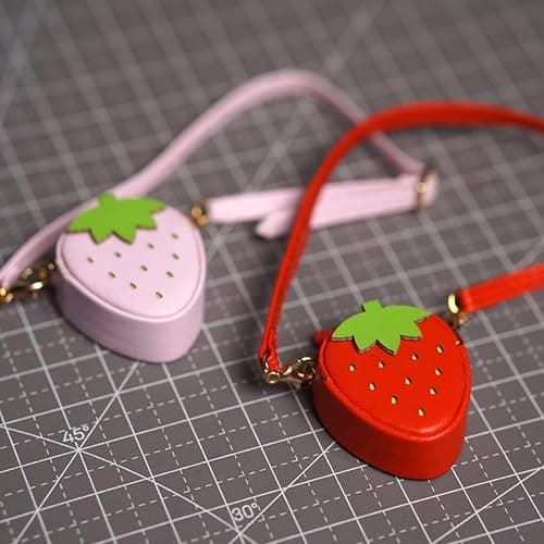 Compatible with Labubu – Strawberry-Shaped Crossbody Bag for Collectible Figures – Fits Gen 1, 2, 3 thumbnail 5
