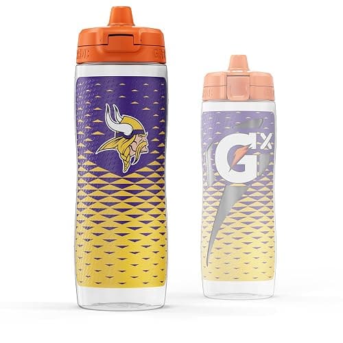 Gatorade Gx NFL Non-Slip Squeeze Bottles, 30 fl oz, Gx Hydration System - Image 1