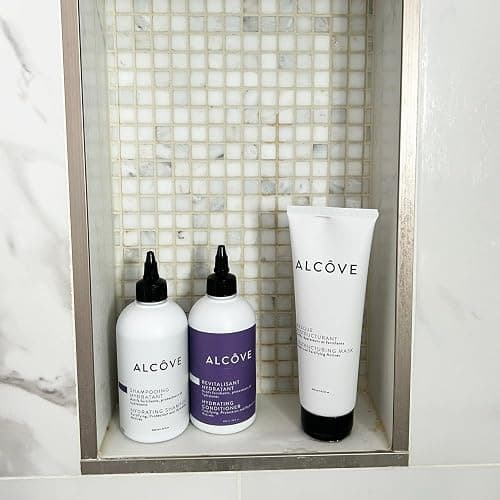 Alcôve - Hydrating Shampoo & Conditioner Duo - All Hair Types - Sulfate-Free - Moisturizing & Nourishing - With Evening Primrose Oil - Mango Extract - Argan Oil - Anti-Frizz - Color-Safe - 10oz thumbnail 4