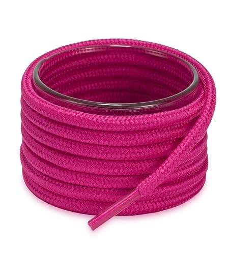Shoemate Solid Color Round Shoe Laces for Sneakers, Boots and Athletic Shoes, Shoe Strings - Image 1