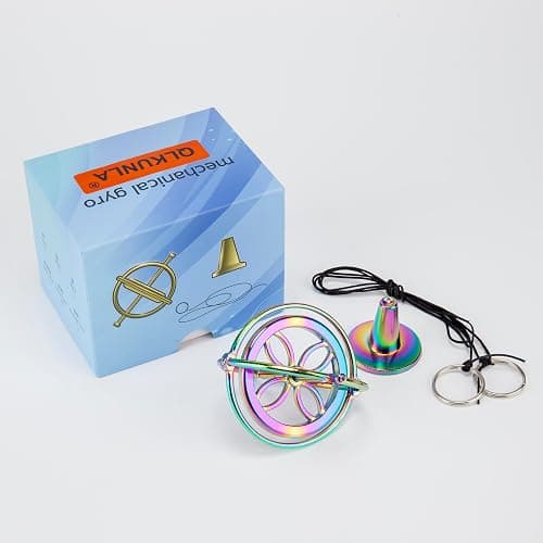 QLKUNLA Gyroscope Toy Metal Anti Gravity Rotating Desk Gyroscope Flying Motion Balance Physics Toy Educational Training Gift thumbnail 7