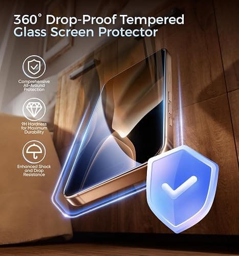 MAGIC JOHN 3rd Gen Upgraded for iPhone 16ProMax Privacy Screen Protector 6.9 Inch,25°Anti-Spy Screen,Shockproof Tempered Glass,Auto Dust-Removal,Bubble Free,Easy Installation,2 Pack thumbnail 6