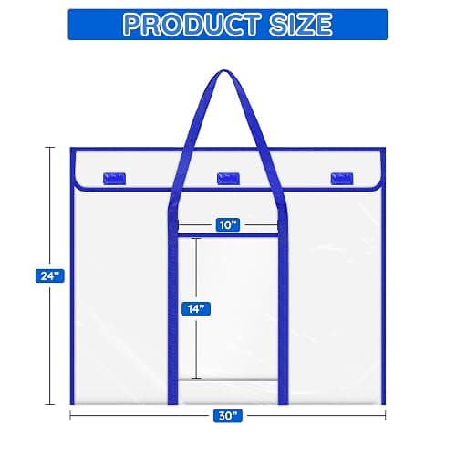 ZKOO Bulletin Board Poster Storage, Extra-Large Storage Chart Bag 30" x 24", Bulletin Board Sheet Organization (30" X 24") thumbnail 3