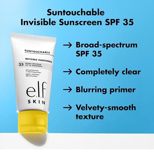 e.l.f. SKIN Suntouchable Invisible SPF 35 Mini, Lightweight, Gel-based Sunscreen For A Smooth Complexion, Doubles As A Makeup Primer, Vegan & Cruelty-Free thumbnail 3