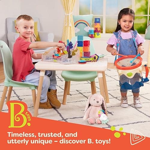 B. toys – Let's Glow Bowling! – Multicolored Six Pin Toy Bowling Set with Flashing Light – Up Ball & Carrying Caddy for Kids – 2+ Years thumbnail 8