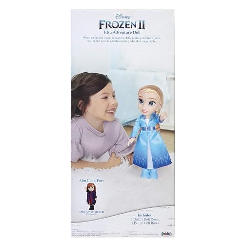 Disney Princesse - Poupée 38cm Elsa La Reine des Neiges - Licence Officielle Disney - Collection Mon Amie Princesse - avec Robe de Voyage et Accessoires - Cadeau Magique - Cadeau Enfants Dès 3 Ans thumbnail 9