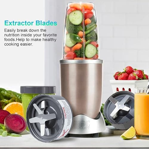 Replacement Extractor Blade, Fit for NutriBullet 600w/ 900w Pro Series Blender with Food-grade Silicone Rubber Gaskets Seal Ring for NutriBullet Blender Blade Replacement Parts thumbnail 7
