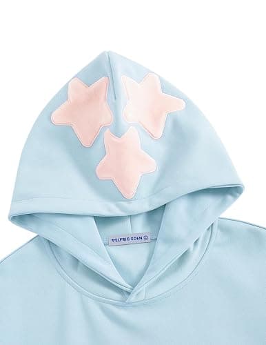 Aelfric Eden Star Hoodie Y2K Graphic Hoodies for Men Women Oversized Pullover Streetwear Hooded Sweatshirt thumbnail 3