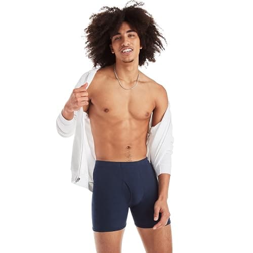 Hanes Men's Underwear Boxer Briefs Pack, Moisture-wicking Underwear for Men, Breathable, Cool & Breathable Cotton thumbnail 5