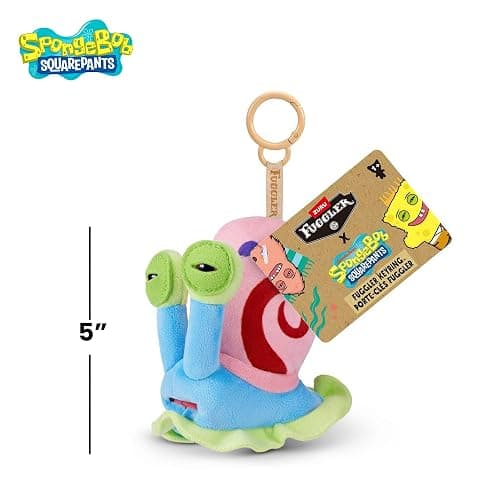 Fuggler SpongeBob 5-Inch Plush Keyring by ZURU, Funny Ugly Monster Bag Clip-on Stuffed Animal, Multiple Characters Available thumbnail 2