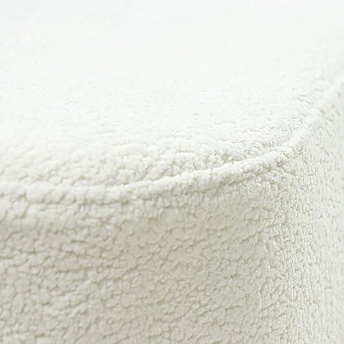 IKAYAA Curved Sofas for Living Room, Modern Boneless Curved Couch Half Moon, No Assembly Couch, White Couch, Round Couch, 4 Seat Curved Sectional Sofa, No Assembly Required, Cream White thumbnail 8
