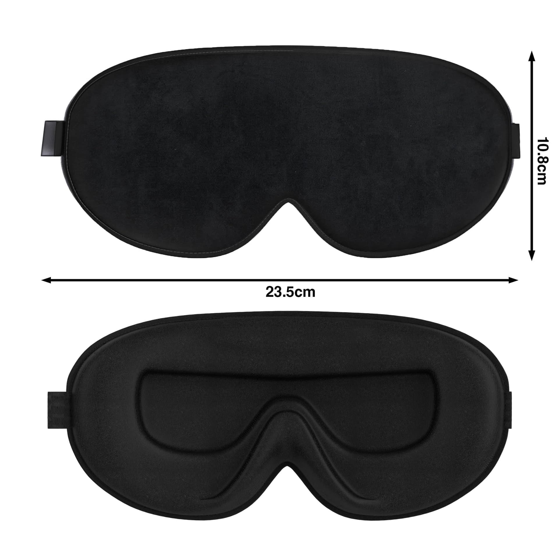 100% Blackout Sleep Mask for Women & Men - Eye Mask - Zero Eye Pressure Eye Mask for Sleeping - Eyelash & Eye Movement Friendly Sleeping Mask with Adjustable Strap - Premium Sleep Mask for Travel thumbnail 9