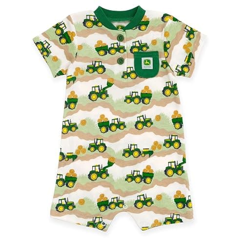 John Deere Truck Romper Newborn to Toddler Sizes (Newborn - 3T) - Image 1