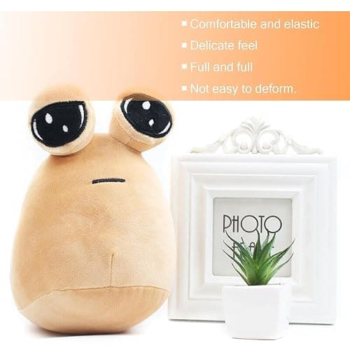 My Pet Alien Plush Toy 25CM/10Inch - Cute Stuffed Animal Doll for Fans Gift - Kawaii Plushie Game Toy thumbnail 4