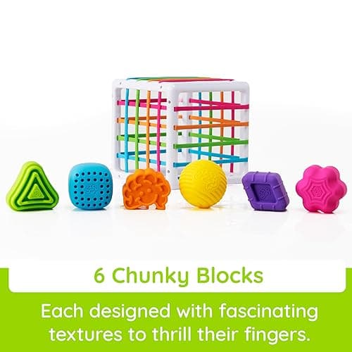 Fat Brain Toys InnyBin Shape Learning Toys, Sensory Toys for Babies and Toddlers, Baby Toys Ages 10 Months+ - Shape Sorter thumbnail 3