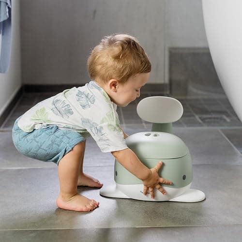 Kindsgut Potty Training Toilet in Whale Design, Designed in Germany, Potty Training in a Beautiful Design, Pistachio thumbnail 2