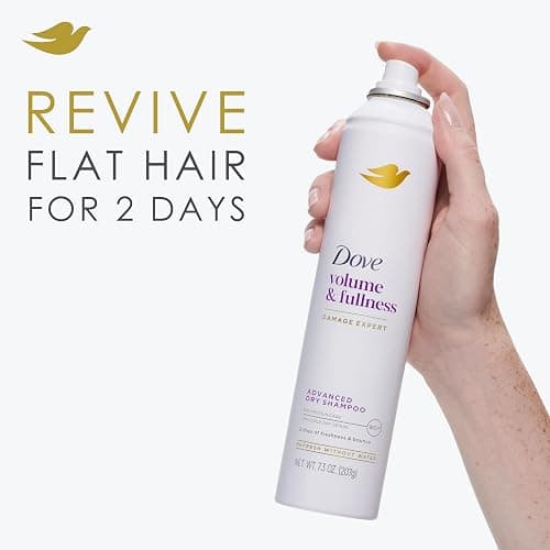 Dove Advanced Advanced Dry Shampoo Volume & Fullness Refresh & Revive Flat Hair Without Water for 2 Days of Freshness & Bounce 7.3 oz thumbnail 4