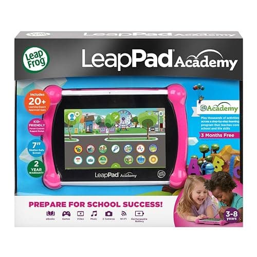 LeapFrog LeapPad Academy Kids’ Learning Tablet, Pink - Pink thumbnail 8