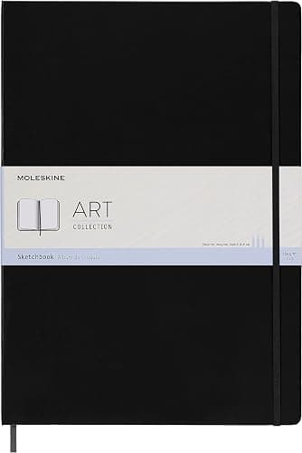 Moleskine Art Sketchbook, Hard Cover, A3 (11.75" x 16.5") Plain/Blank, Black, 96 Pages - Image 1