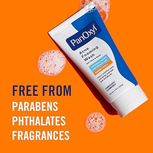 PanOxyl Acne Foaming Wash Benzoyl Peroxide 10% Maximum Strength Antimicrobial, 5.5 Oz - 5.5 Ounce (Pack of 1) thumbnail 8
