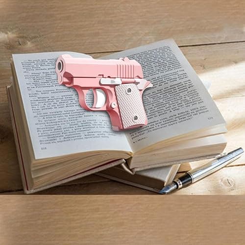 Fidget Gun Toys for Adults, 3D Printed Mini 1911 Small Pistol Toys,A Stress-Relieving Toy Suitable for Relieving ADHD and Anxiety, The Best Gift for Friends (Blue White) thumbnail 2