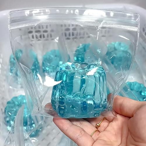 JINGGWW Ice Blue Canelé Squishy, Kawaii Stress Relief Toy, Soft Jelly Dessert Fidget for Office, Bedroom Decor & Gift Collection thumbnail 2
