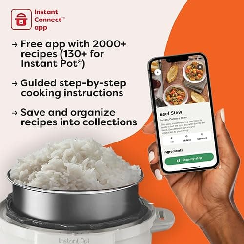Instant Pot Duo 7-in-1 Mini Electric Pressure Cooker, Slow Rice Cooker, Steamer, Sauté, Yogurt Maker, Warmer & Sterilizer, Includes Free App with over 1900 Recipes, Stainless Steel, 3 Quart thumbnail 10