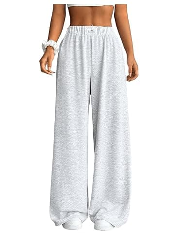SOLY HUX Wide Leg Sweatpants High Waisted Loose - Image 1