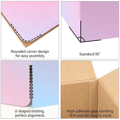 FORBFAN 9 x 6 x 4 Shipping Boxes, 30 Pack Corrugated Cardboard Mailing Boxes for Small Business, Colorful Packing Boxes for Shipping & Packaging thumbnail 5