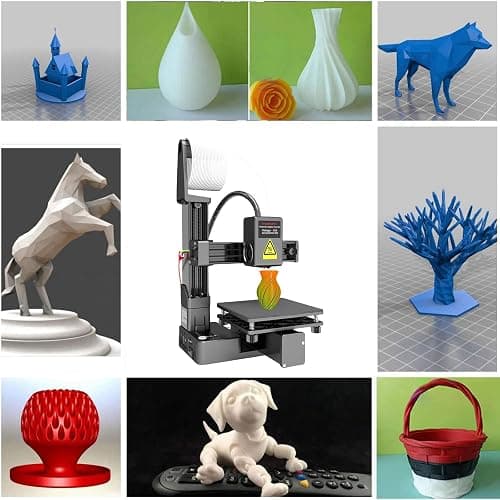 Quiet 3D Printer Lightweighted Entry Leveled Printer for Beginners Featuring Simple Button Print Control thumbnail 8