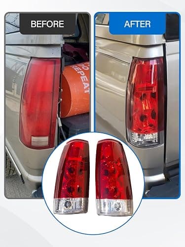LIWEDFG Tail Light Assembly Compatible with Chevrolet/GMC Silverado Sierra C/K Truck 1988-1998, 1995-1999 Tahoe, 1992-1999 Yukon, 1992-1999 Suburban, 1992-1994 Blazer, w/Circuit Board, Red Pair thumbnail 7