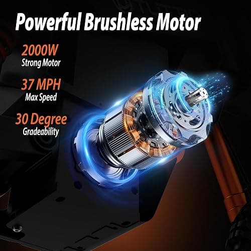 Tuttio Electric Dirt Bike Teens Adults Electric Bike 48V 21AH Removable Battery with Hydraulic Brakes (21AH Dirt Bike) thumbnail 2