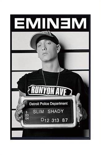 XIHOO Eminem (Mugshot) Poster Frameless Gift 12 x 18 inch(30cm x 46cm)-S-193… - Image 1