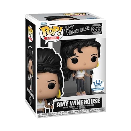 Funko Pop! Rocks: Amy Winehouse in White Tank Top Shop Exclusive - Image 1