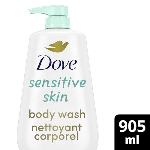 Dove Body Wash with Pump Sensitive Skin For 24hr Lotion-Soft Skin Moisturizing Skin Cleanser Gentle Hypoallergenic Formula with No Sulfates No Parabens 905 ml thumbnail 2