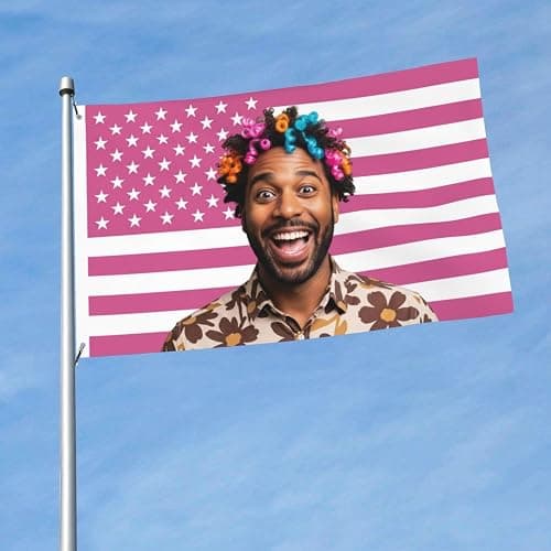 Nxwdwqa Custom Pink America Flag 3X5 Ft Personalized Flags Design Your Image Funny Tapestry Poster For Decorate Clubs Concerts Bars University Dormitories Living Rooms Bedrooms thumbnail 6