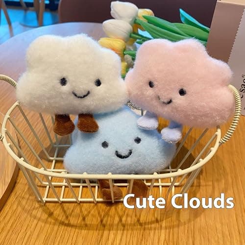 Zitokin Cute Cloud Plush Keychain for Backpack, Kawaii Purse Bag Charms for Handbags Accessories Gift for Women thumbnail 6