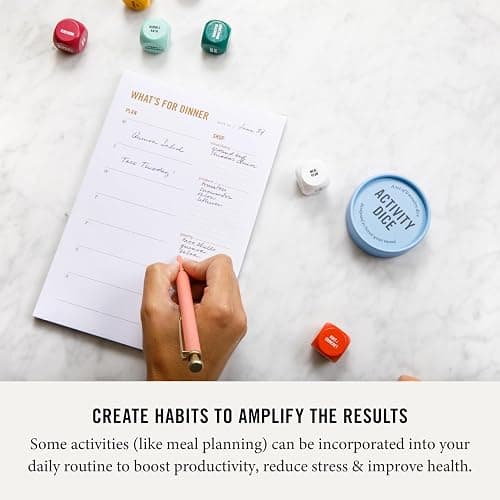 Two Tumbleweeds Mood-Boosting Activity Dice - 9 Wooden Dice for Self-Care & Connection - A Mindful Wellness Tool to Beat Doom-Scrolling - 54 Screen-Free Activities for Calm, Joy & Creativity thumbnail 6