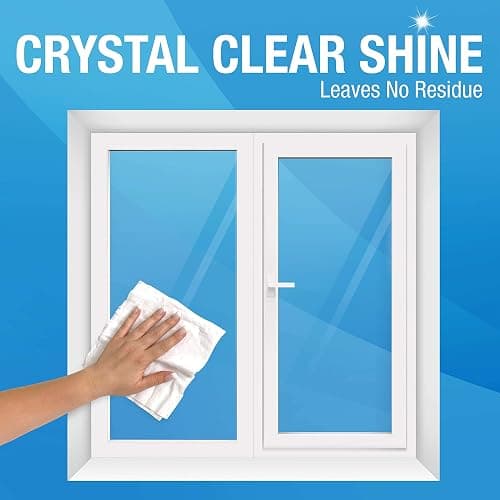 MiracleWipes for Glass, Disposable and Streak Free Cleaning Wipes for Mirrors, Windows, Kitchen, Home, and Auto- (60 Count (Pack of 1)) thumbnail 2