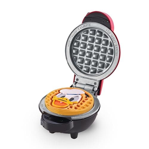 Dash MultiMaker® Mini System Removable Plate Set - Ceramic, Nonstick Replacement Plates for Fun-Shaped Waffle Breakfast - Waffle Maker Not Included - 4-Inch - Two-Pack - Donald & Daisy thumbnail 2