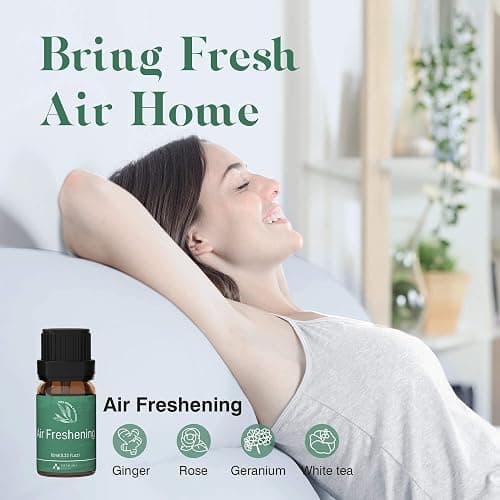 ASAKUKI Essential Oils, Well-Being Diffuser Oils Gift Set, 6x10ml | Includes Calm Mind, Sweet Dreams, Happy, Relax, Air Freshening, Immunity, Essential Oil Set For Diffusers for Home thumbnail 3
