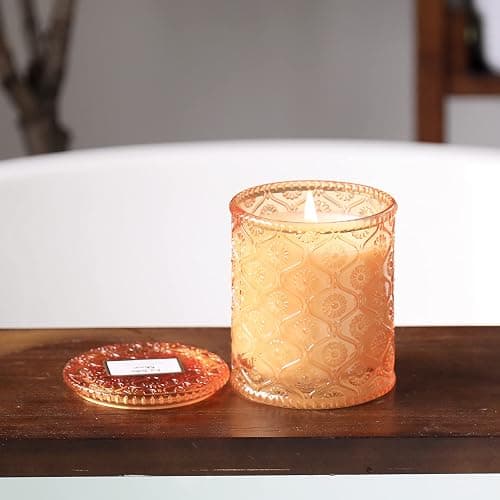 LA Jolie Muse Pumpkin Chai Scented Candle, Autumn Candle, Natural Soy Candle, 40 Hours Burning Time, Luxury Candle Gift for Women & Men, House Warming Gift thumbnail 6